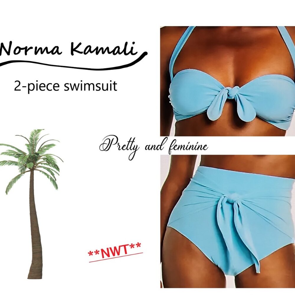 NORMA KAMALI 2-piece suimsuit.